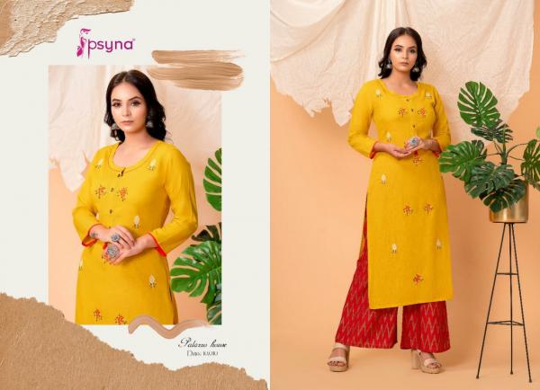 Psyna Palazzo House 10 new look kurti with Palazzo Set Collection